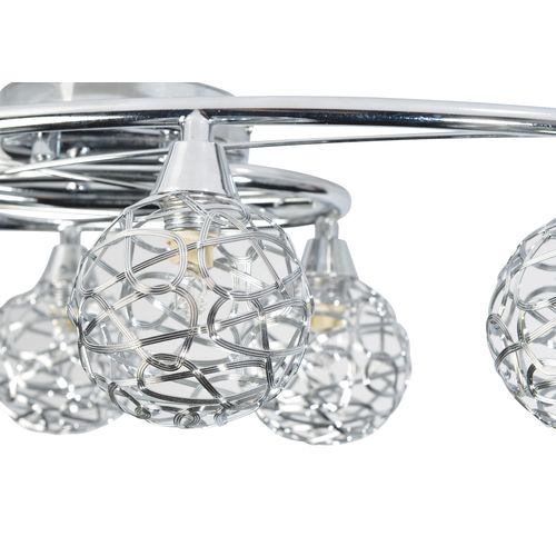 Plafonnier 4L ANTHY Chrome