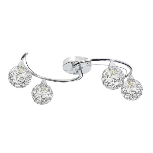 Plafonnier 4L ANTHY Chrome