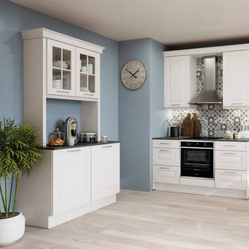 Horloge D.80 cm COTTAGE Naturel / blanc