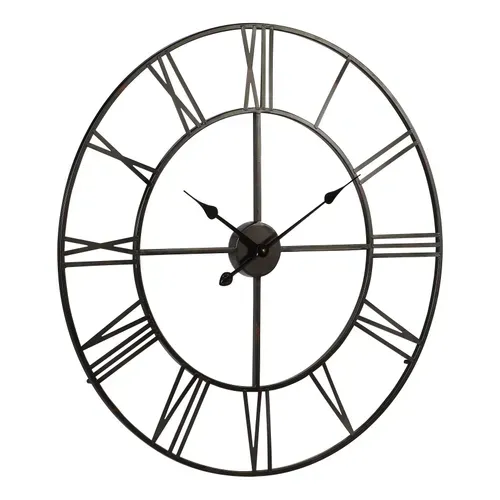 Horloge D.76 cm STATION Noir vue 3/4