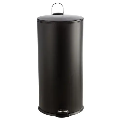 Poubelle 27L FJORD Noir vue de face
