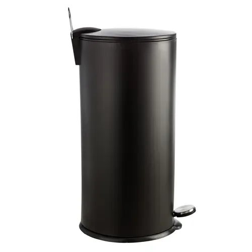 Poubelle 27L FJORD Noir vue de profil