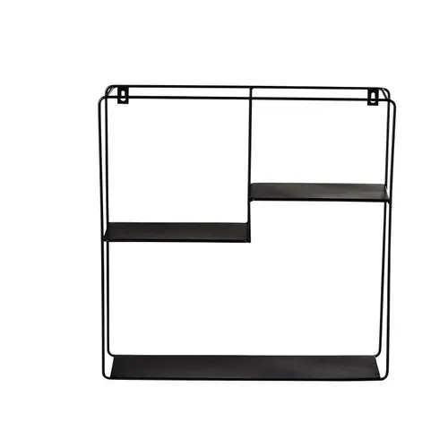 Etagère murale H. 40 cm CASSY Noir vue de face