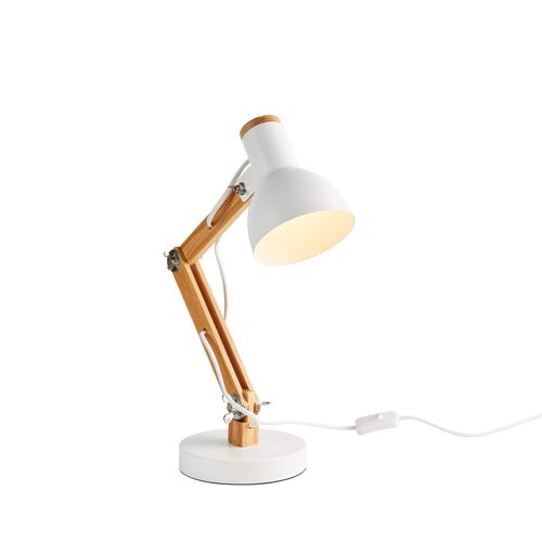 Lampe de bureau PIXIE Blanc/bois
