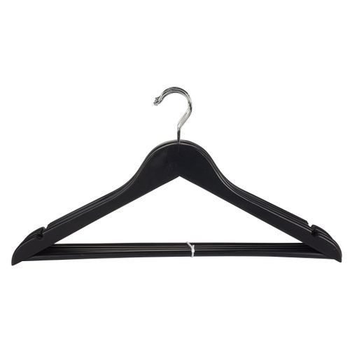 Lot de 5 cintres WOOD Noir