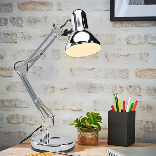 Lampe de bureau ARCHI Chrome vue d'ambiance 1