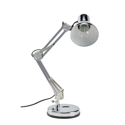 Lampe de bureau ARCHI Chrome vue de profil