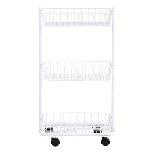 Desserte 3 paniers FILOU Blanc vue de face