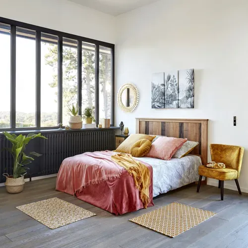 Coussin D.40 cm TEDDY Moutarde