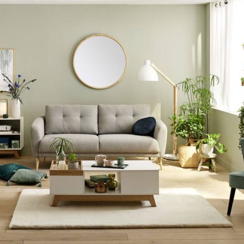 Tapis fausse fourrure 150x200 JACOB Beige