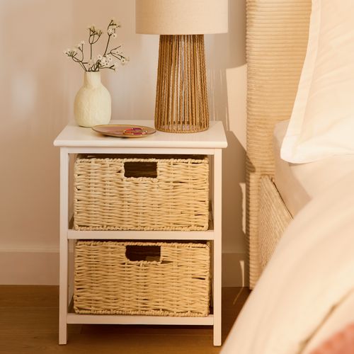 Chevet 2 tiroirs NATURA KD 2 Blanc