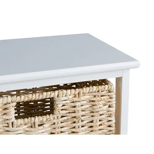 Meuble d'appoint 4 tiroirs NATURA Blanc