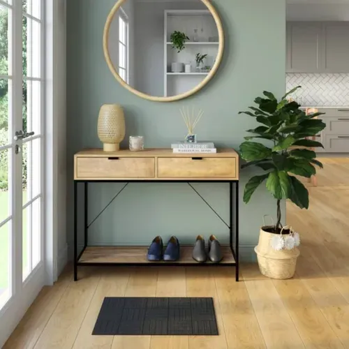 Paillasson caoutchouc 40x60 FIRST Noir vue d'ambiance 1