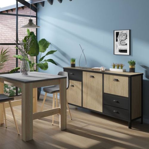 Lampe à poser H.50cm AVERY Chrome