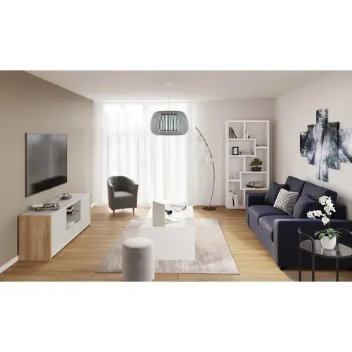 Photophore ø 19,5 cm LOTUS Argenté vue d'ambiance 1