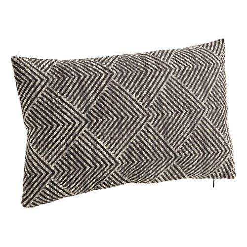 Coussin 30x50 cm BOHO Noir