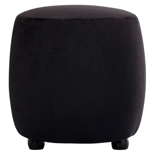 Pouf H. 32 cm OSCAR Noir vue de face