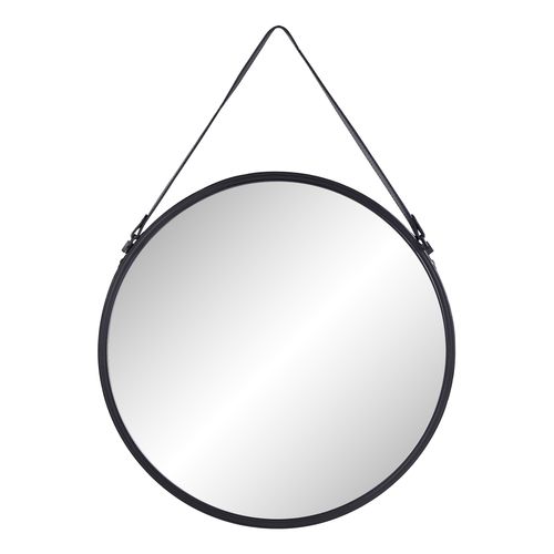 Miroir rond D.50 cm RONDY Noir vue de face