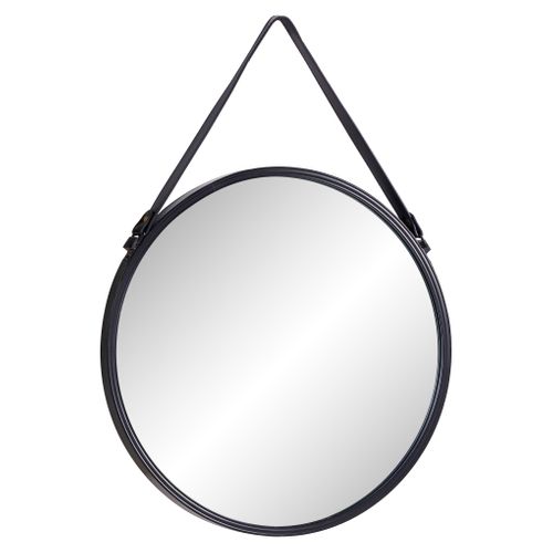 Miroir rond D.50 cm RONDY Noir vue 3/4