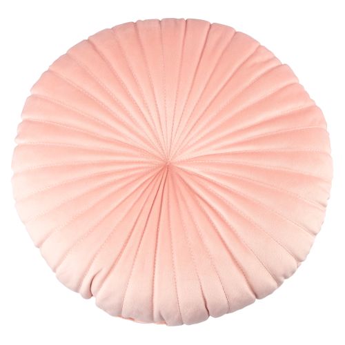 Coussin ø 40 cm TEDDY Rose vue de face