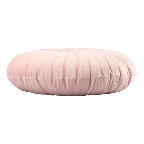 Coussin ø 40 cm TEDDY Rose vue de profil