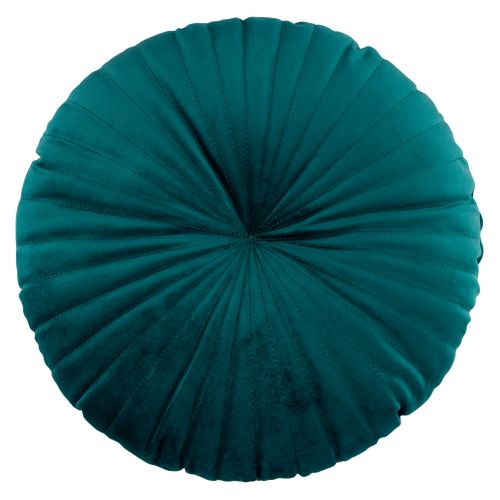 Coussin ø 40 cm TEDDY Bleu canard vue de face