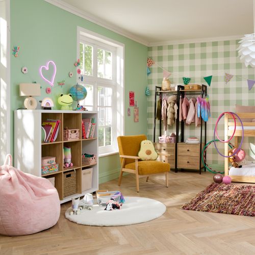 Tapis rond Ø 120 cm JACOB blanc