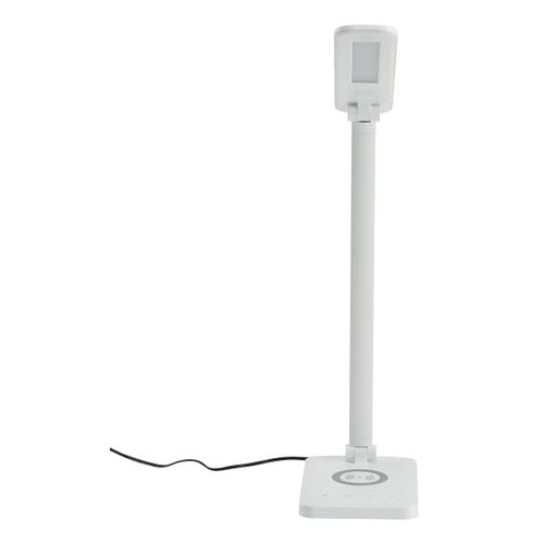 Lampe de bureau LED H. 45 cm LOIS Blanc mat vue de face