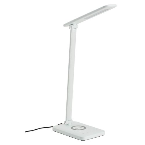 Lampe de bureau LED H. 45 cm LOIS Blanc mat vue 3/4