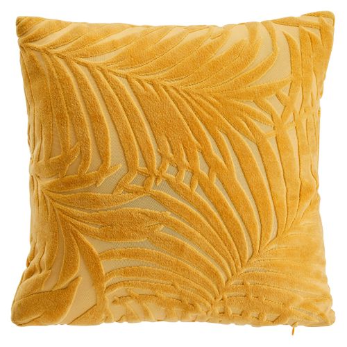 Coussin 40x40 cm FAN Jaune vue de face