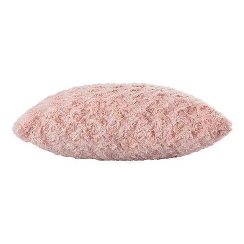 Coussin 40 x 40 cm. ROSA Rose vue de profil