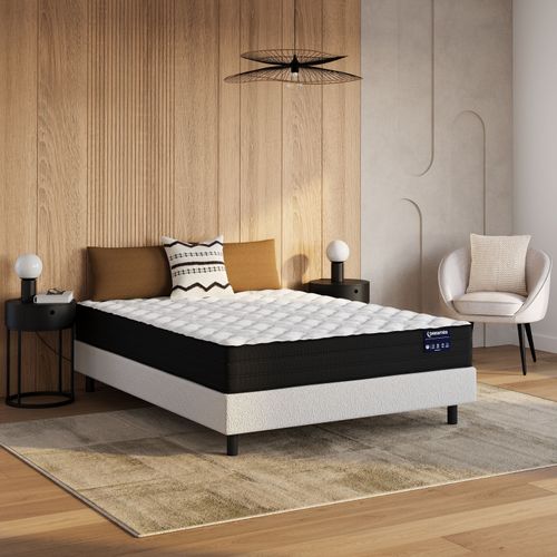 Matelas ressorts 140x190 cm avec mémoire de forme GAIA ép.23 cm