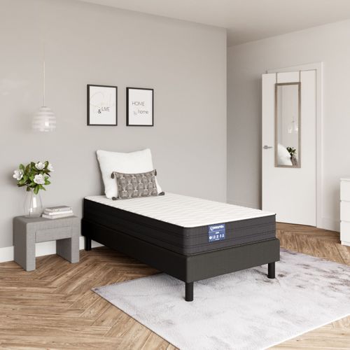 Matelas ressorts 90x190 cm avec mémoire de forme GAIA ép.23 cm