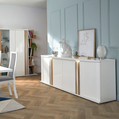 Statue H.25 cm RENARD ORIGAMI Blanc