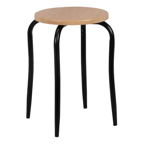 Tabouret empilable ADAM noir