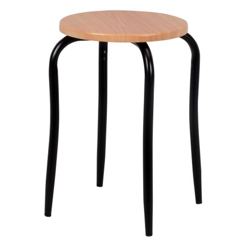 Tabouret empilable ADAM noir