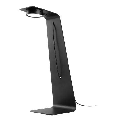 lampe de bureau LED H.36,6 cm JACKSON noir vue de profil