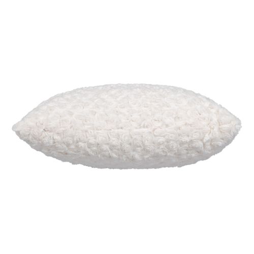 Coussin 40x40 cm ROSA Blanc vue de profil