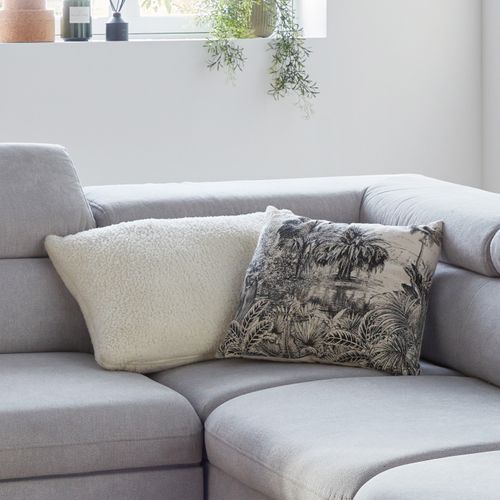 Coussin 45x45 cm PALMIERS Naturel vue d'ambiance 1