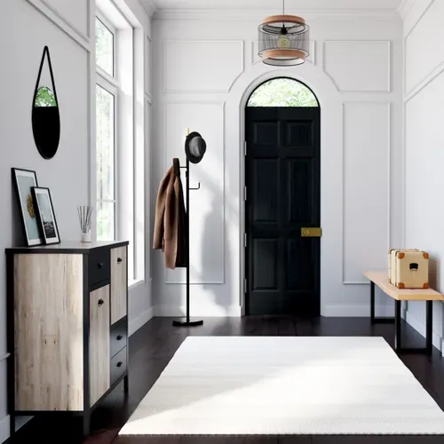 Porte manteaux NILA noir et naturel
