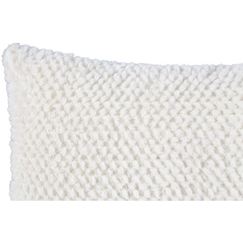 Coussin 30x50 cm BLANC NATURE Blanc vue détaillée