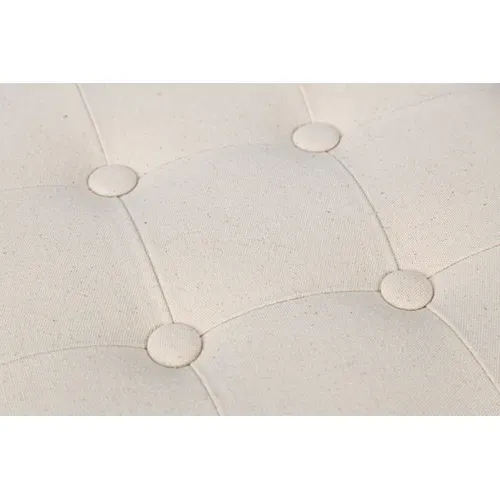 Pouf H. 35 cm CHARME Ecru ou gris vue détaillée