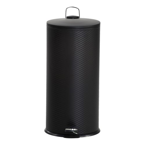 Poubelle 27L MILO Noir vue de face