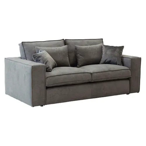 Canapé 2 places CLOUD gris foncé vue 3/4