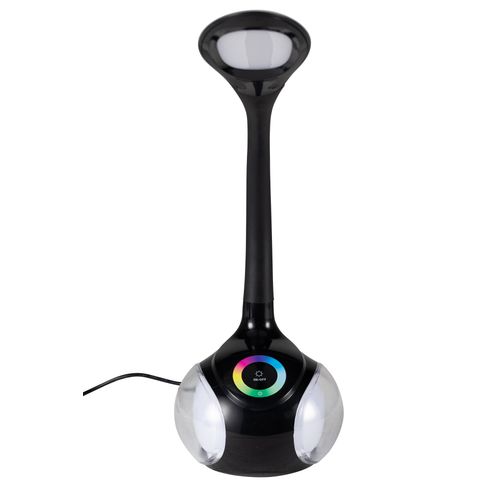 Lampe de bureau LED H. 51 cm DANA Noire vue de face