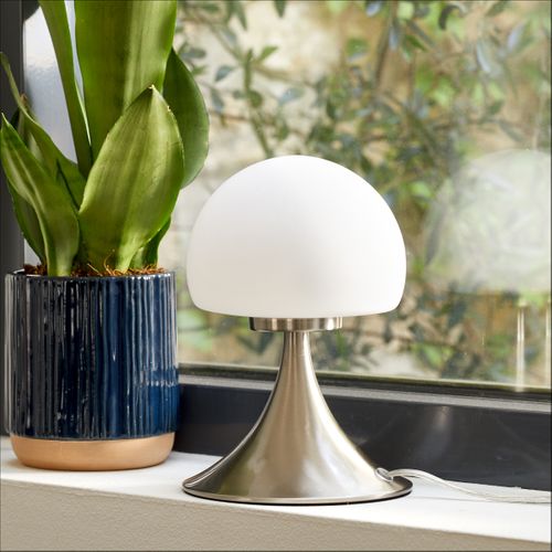 Lampe touch G9 H. 21 cm TOAD Chrome vue d'ambiance 1