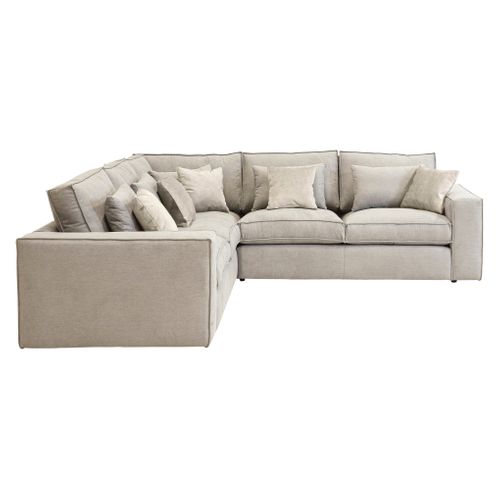 Canapé d'angle fixe CLOUD silver