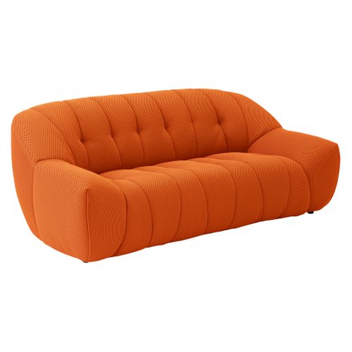 Canapé 3 places NOVA tissu GOLF orange