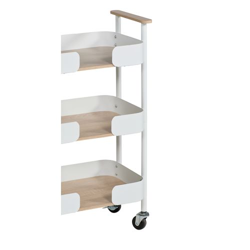 Desserte 3 tablettes WALDY Blanc