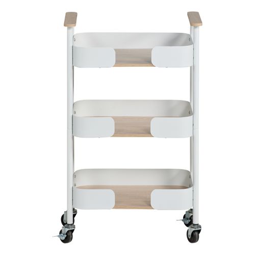 Desserte 3 tablettes WALDY Blanc